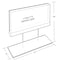 Azar Displays Acrylic Block Counter Sign Holder on Chrome Stand 17"W x 19" H 104566 - alternate 2